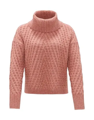 OPUS Damen Pullover PLINEA Regular | Grobstrickpullover in Mellow Rose, Größe 42 - Pullover für Damen mit zeitlosem Design, hochwertigem Grobstrick und lässiger Passform. Ideal für stilvolle Outfits im Alltag.