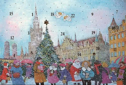 Adventskalender A4 aus Karton München im Advent