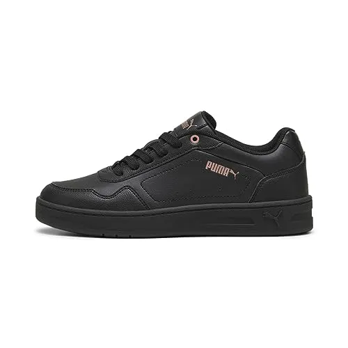 PUMA Damen Court Classy Turnschuhe, Puma Black Rose Gold, 38.5 EU - Damen-Sneaker mit synthetischem Obermaterial und Softfoam Innensohle für optimalen Tragekomfort und stilvolles Design.