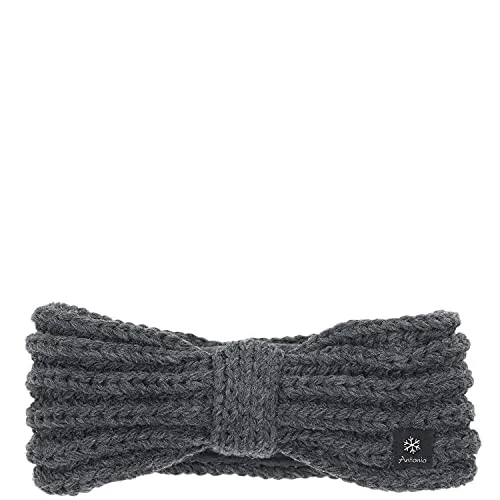Antonio Damen Strick Stirnband mit Fleece dark grey