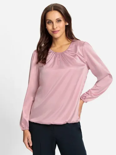 Witt Satin-Bluse Langarm in Rosa, Größe 38 von Witt
