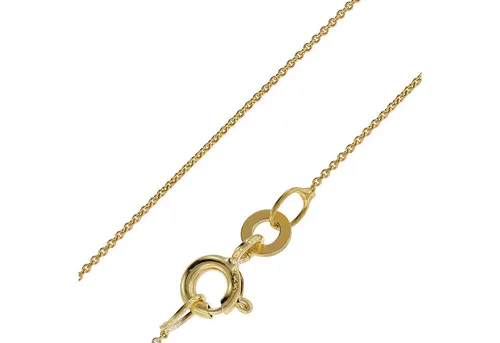trendor Kette ohne Anhänger 333 Gold - Feine Ankerkette 0,8 mm - Ketten ohne Anhänger, edle 333 Gold Kette (8 Karat) mit glänzender Optik, ideal für jeden Anlass und perfekt zum Kombinieren.