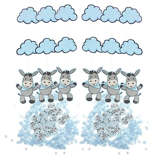 com-four® Baby-Partydeko-Set blau in blau von COM-FOUR