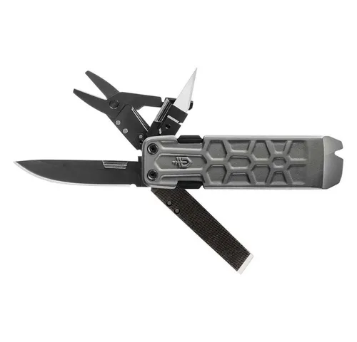 Gerber LockDown Pry – Multifunktionsmesser mit 12 Werkzeugen - Multitool mit 12 Funktionen, ideal für Outdoor, Camping und Heimwerken. Robuster Aluminiumgriff und Edelstahlklinge (6,3 cm) bieten höchste Vielseitigkeit.