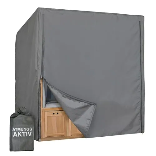 Produktbild MR.DEKO Gartenmöbel-Schutzhülle Aero Protect XXL 160 cm Dunkelgrau