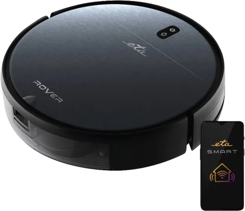 ETA Saugroboter Rover I 2in1 - Schlank, Smart & Effizient - Saugroboter 2-in-1 mit Wischfunktion und bis zu 110 Min Laufzeit. Steuern Sie ihn bequem per ETA SMART App und genießen Sie eine gründliche Reinigung unter Möbeln dank nur 7,7 cm Höhe.