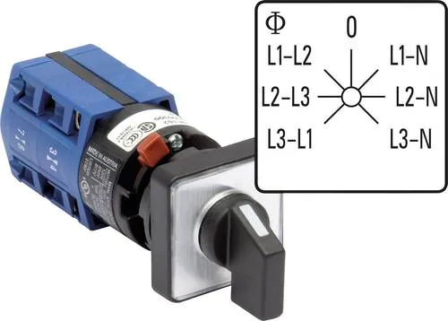 Kraus & Naimer CG4.A007.FS2.F785 Voltmeter Umschalter 10A - Sonstige Elektroinstallationsartikel, präziser Umschalter für zuverlässige Spannungsmessung bis 10A, ideal für professionelle Anwendungen.