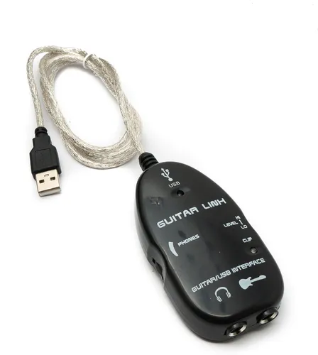 Gitarre Interface 1 m 6.35 mm Klinke Buchse zu Buchse & USB 2.0 Stecker Adapter