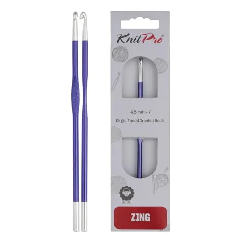 KnitPro Zing Einfache Häkelnadeln | 4.5mm