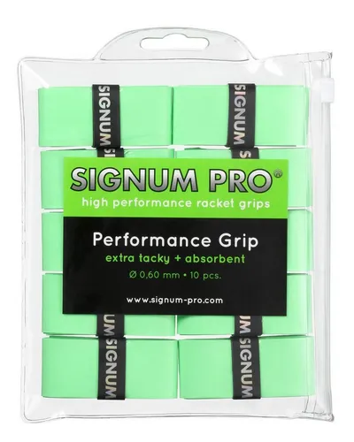 Signum Pro Griffband Overgrip Performance 0.6mm limegrün 10er Clip-Beutel