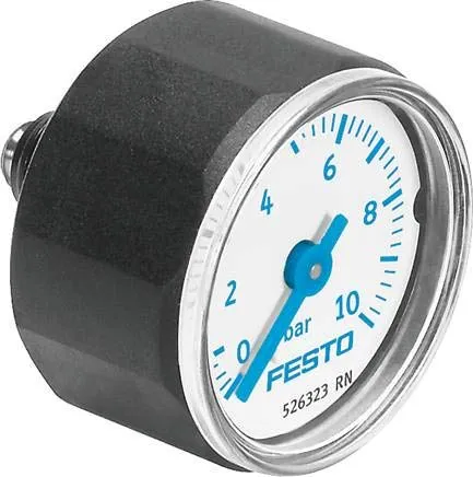 Produktbild MA-27-10-M5 (526323) Manometer Anzeigebereich [bar]:0 bis 10bar Nenngröße Manometer:27