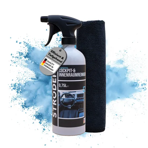 STRÖDER Cockpit- & Innenraum Reiniger inkl. Mikrofasertuch 750ml