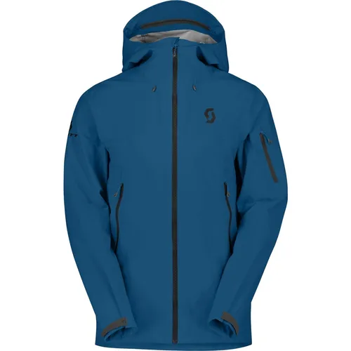 Scott Jacket M's Explorair 3L solid blue (7851) S - Skitourenjacke für Männer, dreilagiges, wasserdichtes DRYOsphere-Material bietet optimalen Wetterschutz und hohe Atmungsaktivität. Ideal für Skifahren und Outdoor-Aktivitäten.
