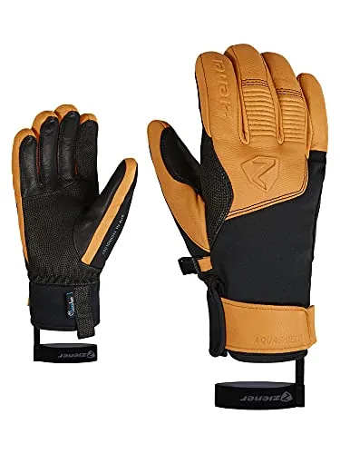 Ziener Ganzenberg-z AS AW Handschuhe für Herren – schwarz/braun (Größe 10,5)