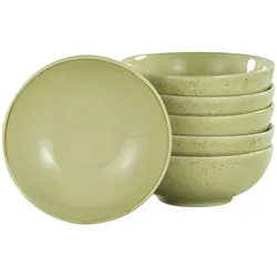 Creatable Dipschalenset Salbeigrün, 6-teilig in beige von CreaTable