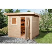 Weka Gartenhaus 170 Gr.2, 28 mm - Robustes Gartenhaus für jeden Garten - Gartenhäuser, Geräteschuppen & Carports - Hochwertiges Gartenhaus mit 28 mm Wandstärke, ideal zum Lagern oder Entspannen im Garten.