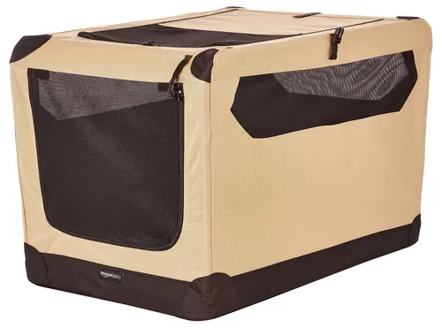 AmazonBasics faltbare Transportbox 91x61x61 cm beige von Amazon