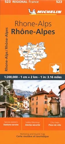 Produktbild Michelin Regional France Rhone-alps Map (Michelin Maps, 523)