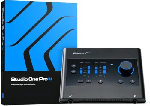 Presonus Quantum ES2 B-Stock: Hochwertiges 2x2 USB Audiointerface - B-Stock Presonus Quantum ES2; 24-bit/192 kHz Audioqualität, ideal für professionelle Aufnahmen mit Auto Gain Funktion und MIDI Unterstützung.