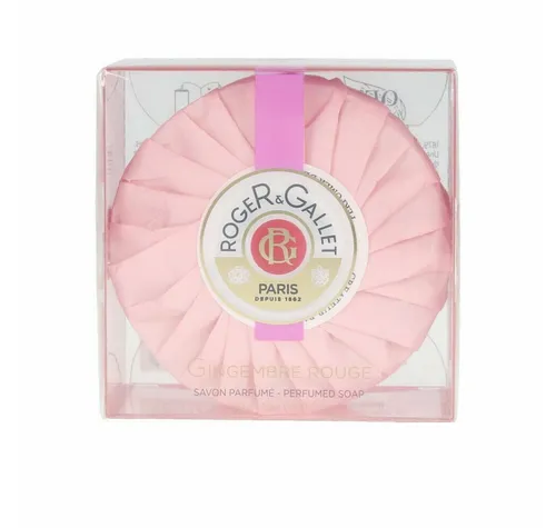 Roger & Gallet Gingembre Rouge Seife 100 g - Hautpflege mit 95% natürlichen Inhaltsstoffen, bietet sanfte Reinigung und ein einzigartiges Dufterlebnis für ein gesteigertes Wohlbefinden.