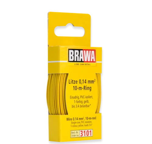 BRAWA Litze 0,14mm² 10m Ring ge 3101 von BRAWA