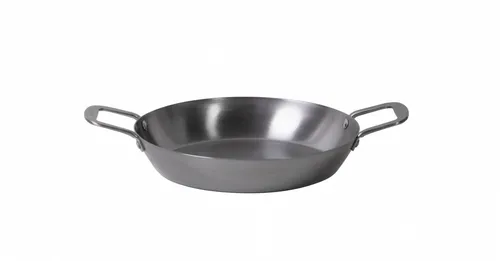 Hot Wok Paella Pfanne Ø 30 cm mit Griffen - Paellapfanne für Induktion, Gasgrill und Herd, ideal für leckere Paella und Grillabende im Freien.