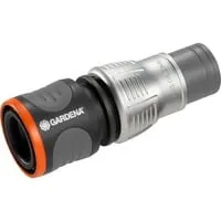 Gardena Premium Schlauchverbinder 13 mm (1/2 Zoll) - 15 mm (5/8 Zoll), frostsicherer Adapter mit Knickschutz und rutschfesten Griffmulden für sicheren Halt