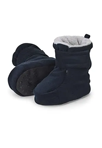 Sterntaler Baby Jungen Stiefel, Blau (Marine 300), 19/20 EU - Baby Stiefel für Jungen, aus weichem Microfleece mit Teddyflausch gefüttert und rutschfester Sohle, ideal für warme Füße und sicheren Halt.