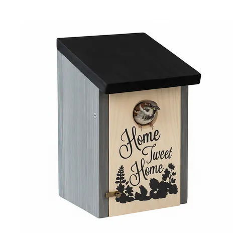 Vogelhäuschen Grau von Relaxdays