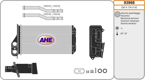 AHE Wärmetauscher 93968