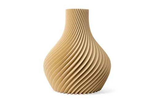 natumo Tischvase Vase Bulba Beige 12 cm in beige von natumo