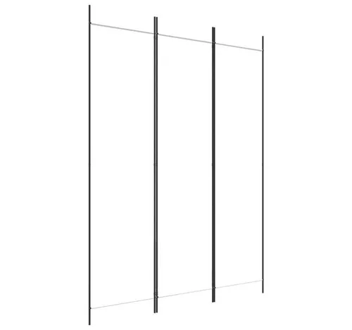 furnicato Raumteiler 3-tlg. Paravent Weiß 150x200 cm in weiß von furnicato