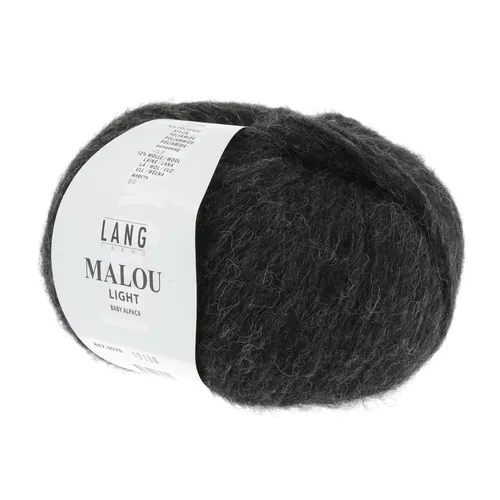 Wolle Kreativ! Lang Yarns - Malou Light Fb. 70 anthrazit 50 g