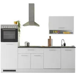 Mid.you Küchenleerblock 260 cm - Moderner Küchenleerblock in Grau und Weiß, aus robustem Metall mit 1 Schublade. Ideal für individuelle Küchenzeilen ohne Geräte, nur wie online abgebildet bestellbar.