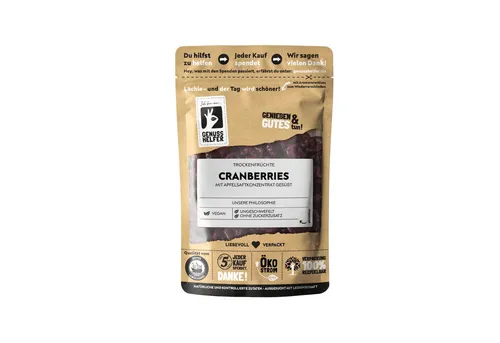 Bremer Gewürzhandel Trockenfrüchte Cranberries, getrocknet, mit Apfelsaftkonzentrat gesüßt, 3er Pack, 540 g