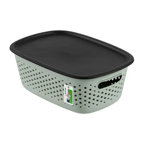 Aufbewahrungsbox 3,5l mit deckel 28,5 x 19,5 x 10,5 cm Aufbewahrungskorb