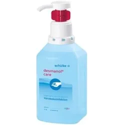 Schülke Desmanol® Care 500ml Flasche | Desinfektionsmittel in praktischem Hyclick Spender | gegen Bakterien & Viren | farbstoff- und parfümfrei