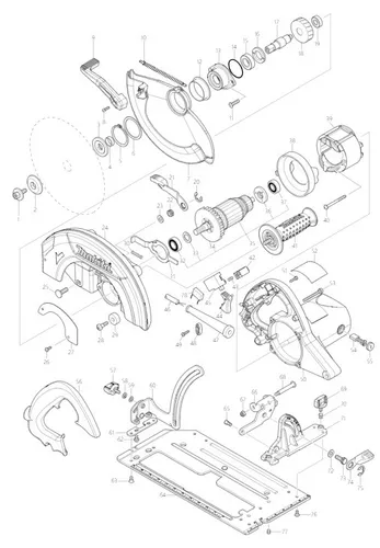 Makita HS0600 Handkreissäge - 2.000 W, leistungsstark und ideal für präzise Schnitte bis 101 mm Schnitttiefe