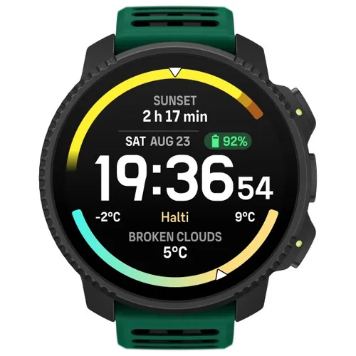 Suunto Vertical 2 GPS-Uhr - Multifunktions-GPS-Uhr in Grün - GPS Uhren mit starkem Akku, AMOLED-Display und umfangreichen Funktionen für Sport und Outdoor-Aktivitäten.
