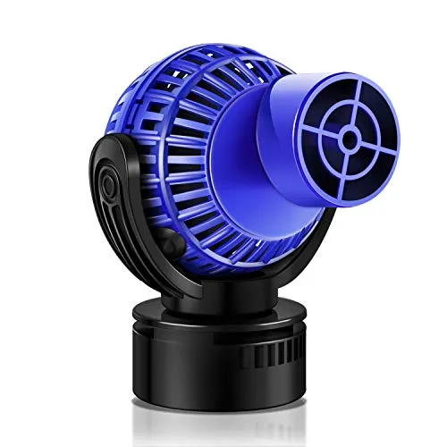 YAOBLUESEA Aquarium Strömungspumpe, Fish Tank Water Pump Strömungspumpe Wave Maker, Umwälzpumpe Wellenpumpe 360 °, Wasserpumpen Schwenkbar für Süß-und Salzwasseraquarien Wavemaker (4000L/6W)