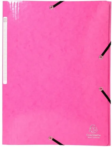 EXACOMPTA Fächermappe Eckspanner Iderama A4 425g/qm rosa