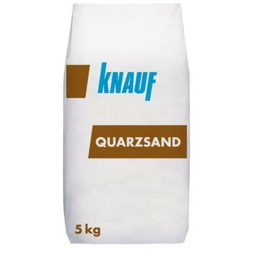 Knauf Quarzsand 5 kg - Feinsand für Innen- und Außenbereich - Hochwertiger Quarzsand für vielseitige Anwendungen, ideal für Fugen und als Untergrund, 5 kg für optimale Abdeckung.