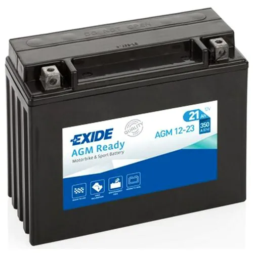 Exide 12V 21Ah 350A AGM Starterbatterie für Auto und Motorrad - Batterien: Exide AGM Starterbatterie mit 350A Kaltstartstrom, ideal für zuverlässige Starts in jedem Wetter. Perfekt für Auto und Motorrad.