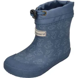 BUNDGAARD Barefoot Gummistiefel COVER BG401040 rabbit teal, Größe:21 EU - Babyschuhe aus 100% Naturgummi, mit flexibler Sohle und niedlichen Hasenmotiven, ideal für kleine Pfützenspringer und bietet optimalen Halt.