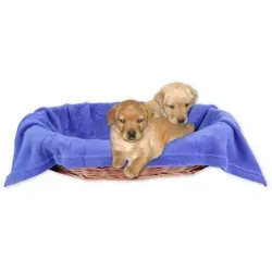 Bestlivings Tierdecke Hundedecke / Katzendecke, Kuscheldecke für Haustiere, Schlafplatz/-decke, versch. Variationen blau 80 cm x 120 cm