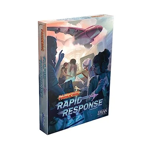 Z-Man Games , Pandemic Rapid Response, Board Game, Ages 8+, for 2 to 4 Players, 20 Minutes Playing Time