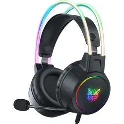 ONIKUMA X15 PRO Gaming Headset Kabellos mit RGB Beleuchtung - Headset für Gamer mit ergonomischem Design, abnehmbaren HD-Mikrofon und dynamischem Regenbogenlicht. Ideal für stundenlange Sessions und plattformübergreifende Kompatibilität.