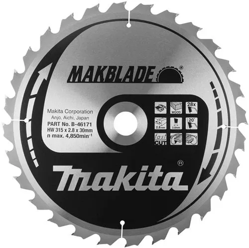 Makita MAKBLADE Kreissägeblatt 315 mm, 60 Zähne