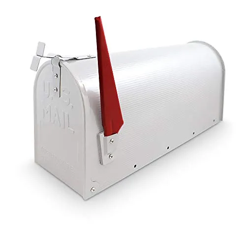 US-Mailbox Briefkasten Amerikanisch Postbox Retro Postkasten Weiß BITUXX - Briefkästen & Briefkastenklappen: Stilvoller und robuster Stahlbriefkasten im Retro-Design, ideal für den privaten und kommerziellen Gebrauch.