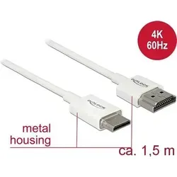 Produktbild DeLOCK Slim HDMI Ethernetkabel 1,5m